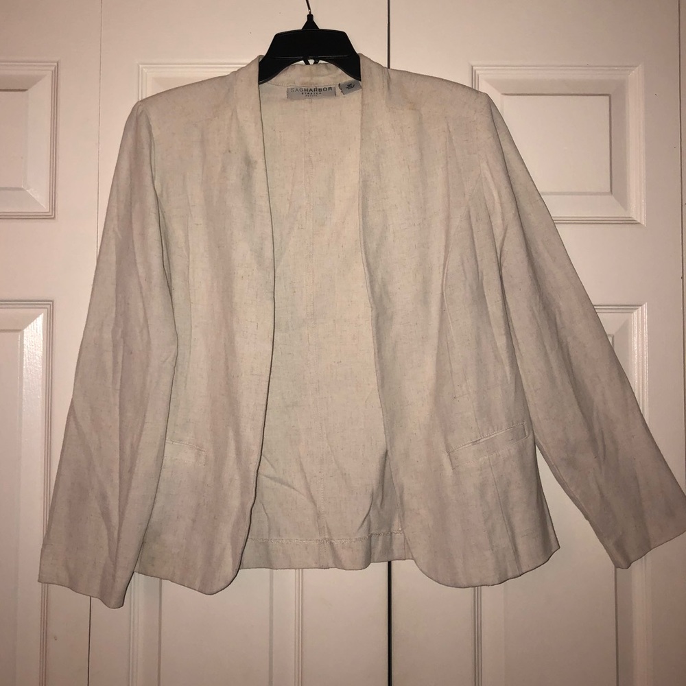 Linen Open Jacket